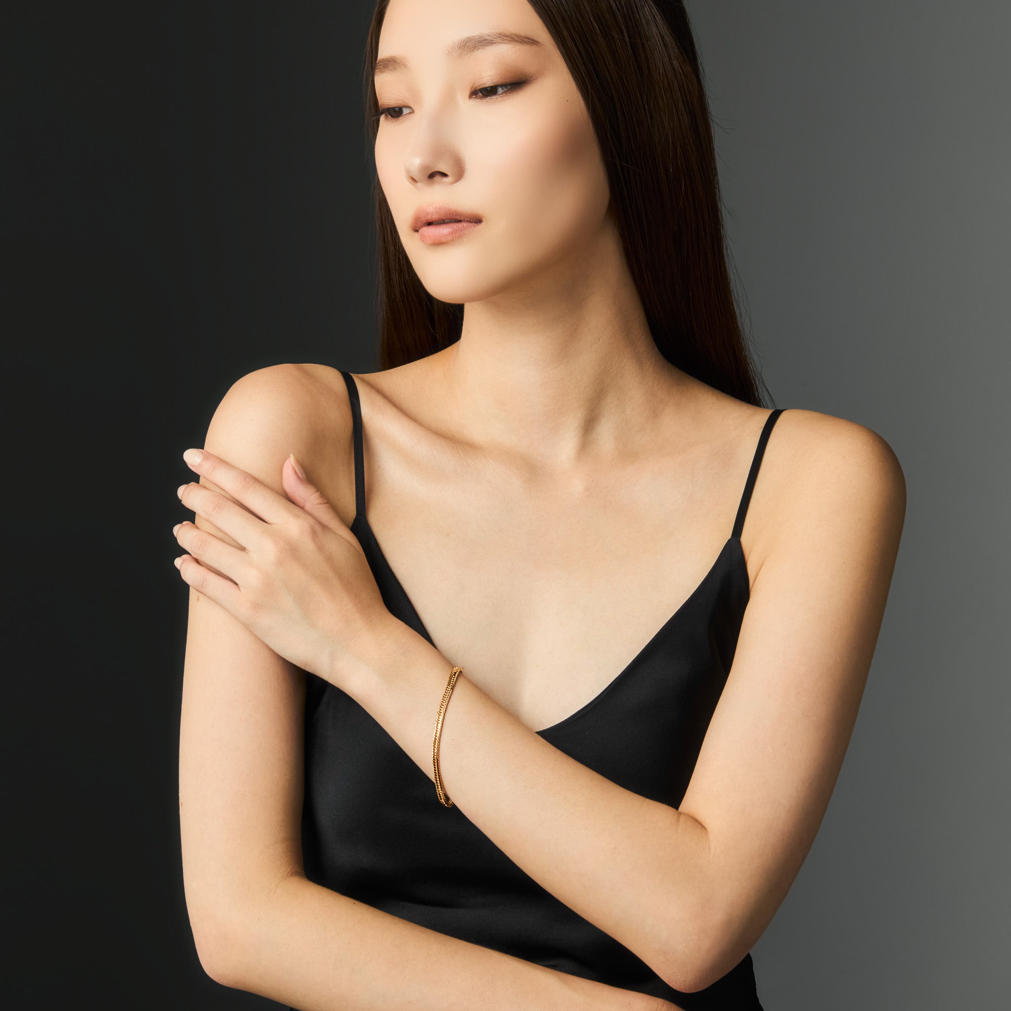 喜平ブレスレット / 18金 イエローゴールド(K18 トリプル12面カット)18cm 約10g