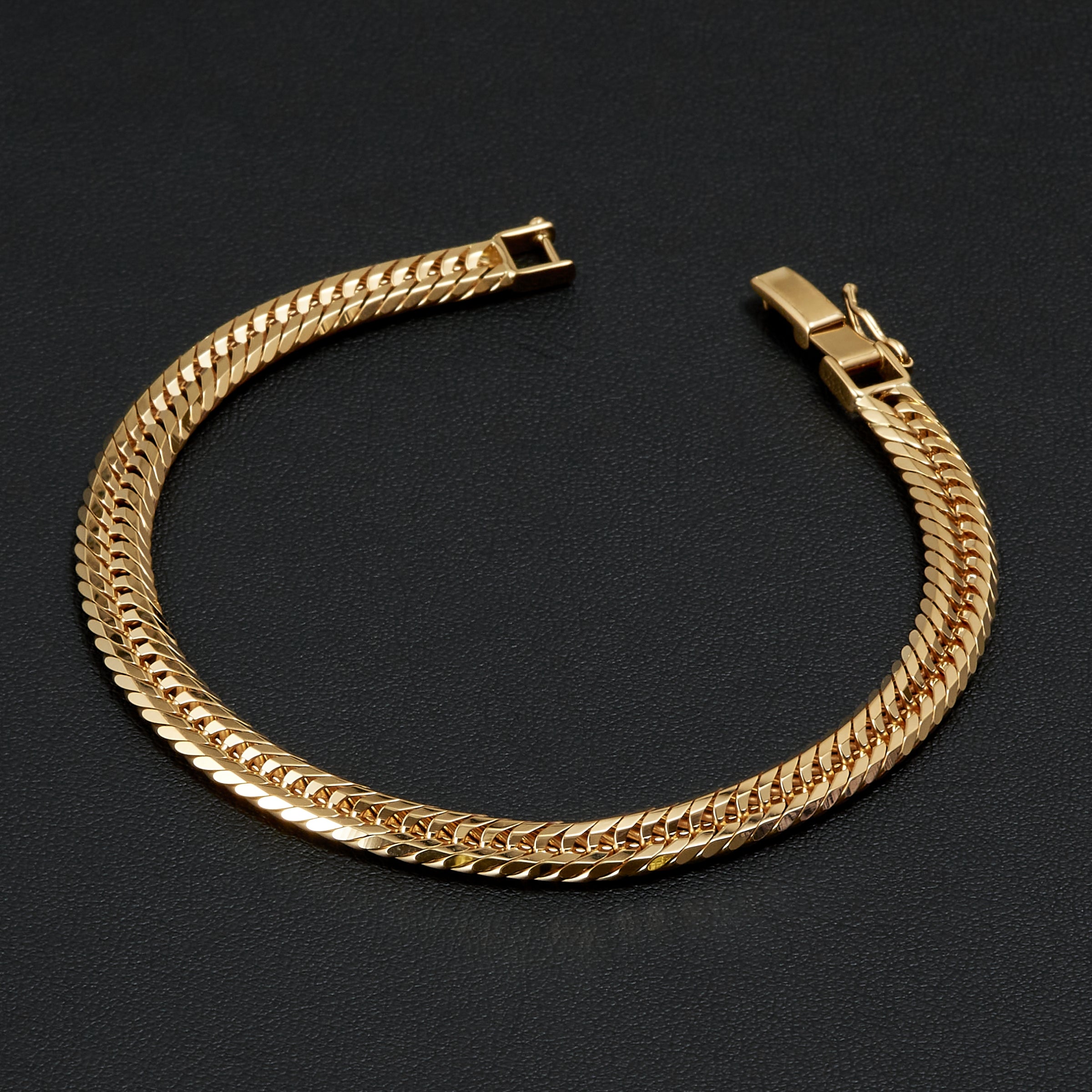 喜平ブレスレット / 18金 イエローゴールド(K18 トリプル12面カット)20cm 約20g