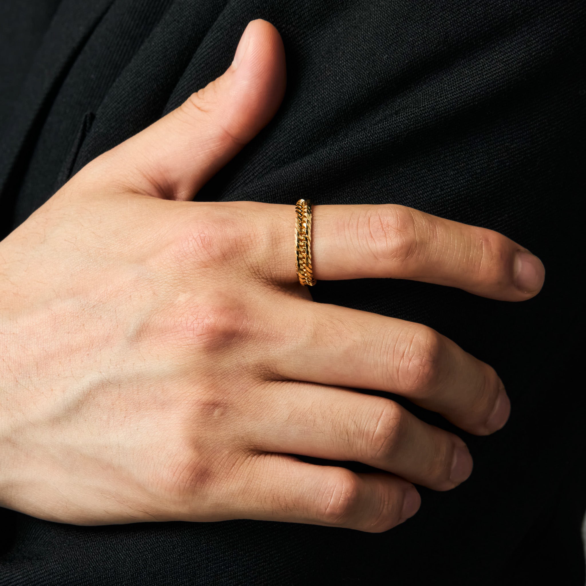 喜平リング / 18金 イエローゴールド(K18 トリプル12面カット)17号