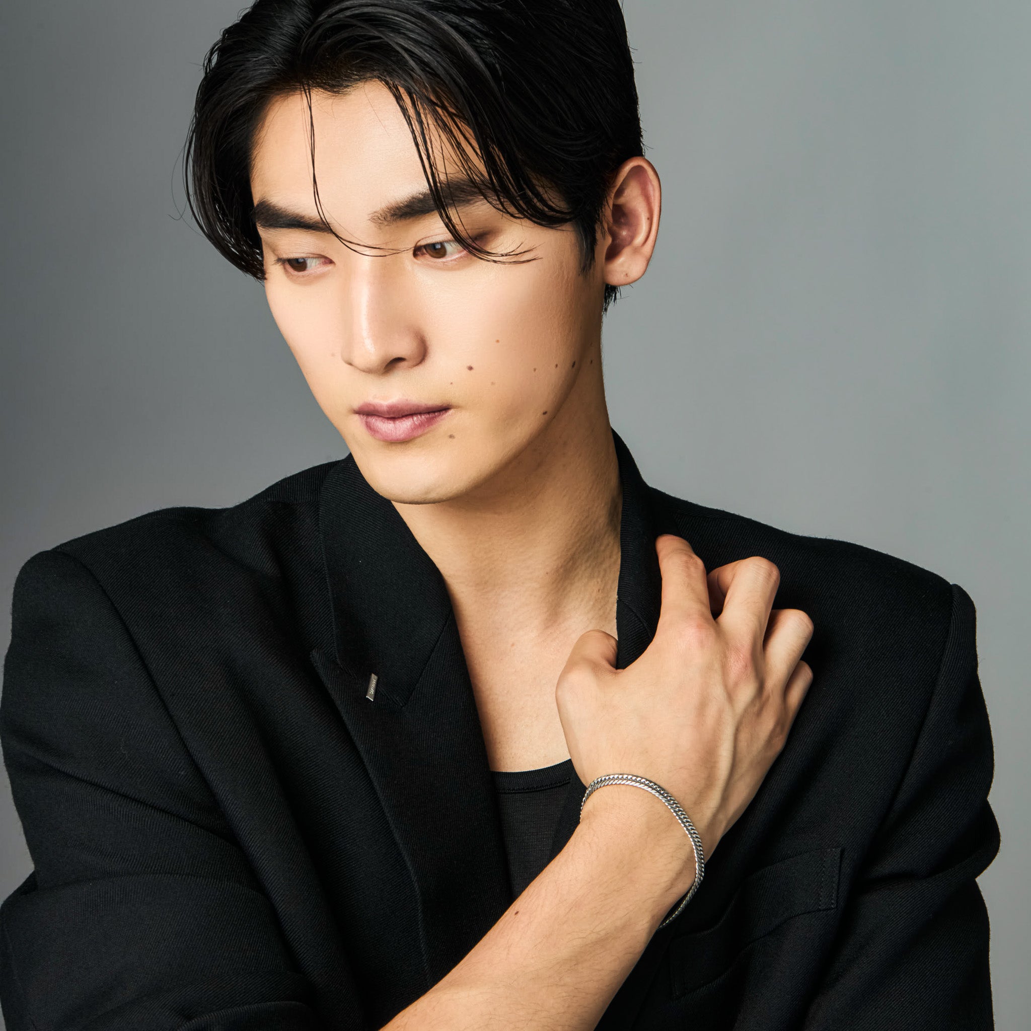 喜平ブレスレット / プラチナ(トリプル12面カット)18cm 約21g