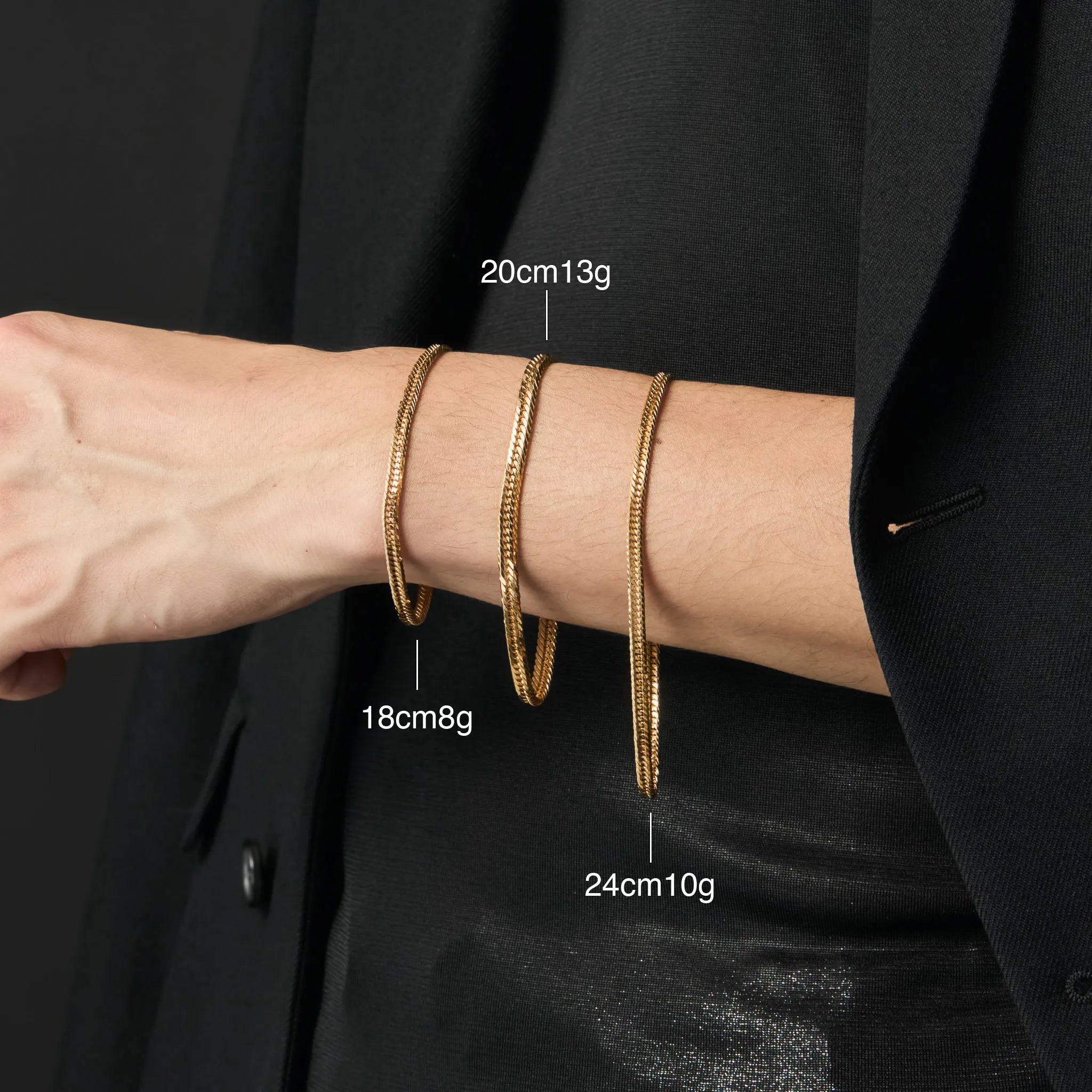 喜平ブレスレット / プラチナ(トリプル12面カット)18cm 約13g