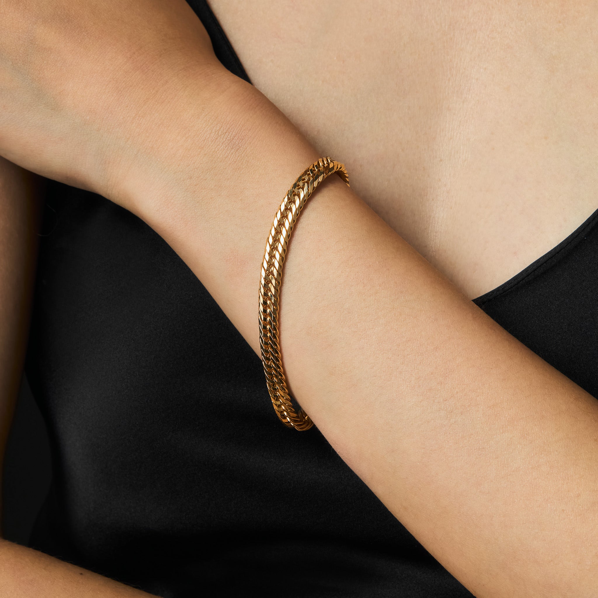 喜平ブレスレット / 18金 イエローゴールド（K18 トリプル12面カット）18cm 約18g