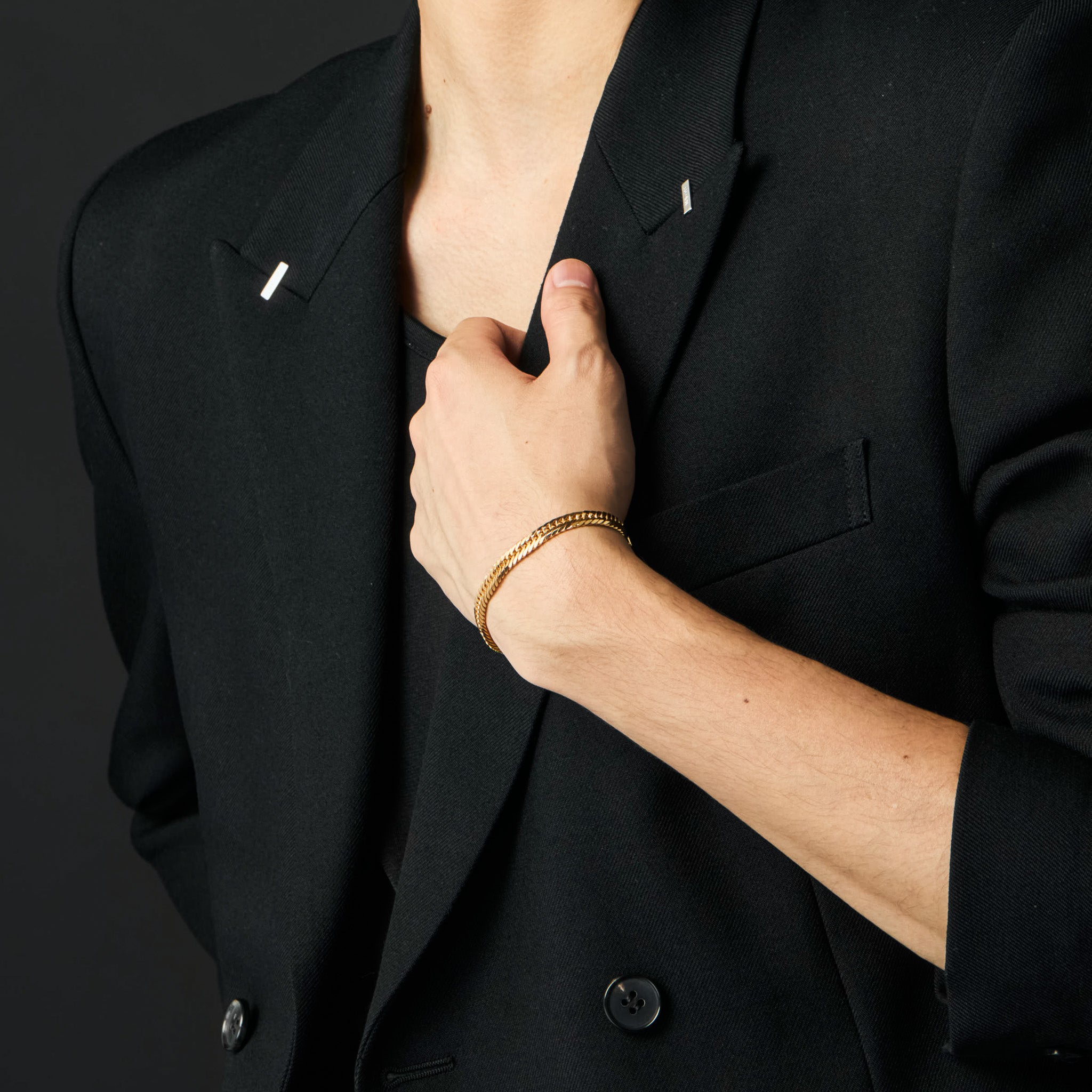 喜平ブレスレット / 18金 イエローゴールド（K18 トリプル12面カット）18cm 約18g