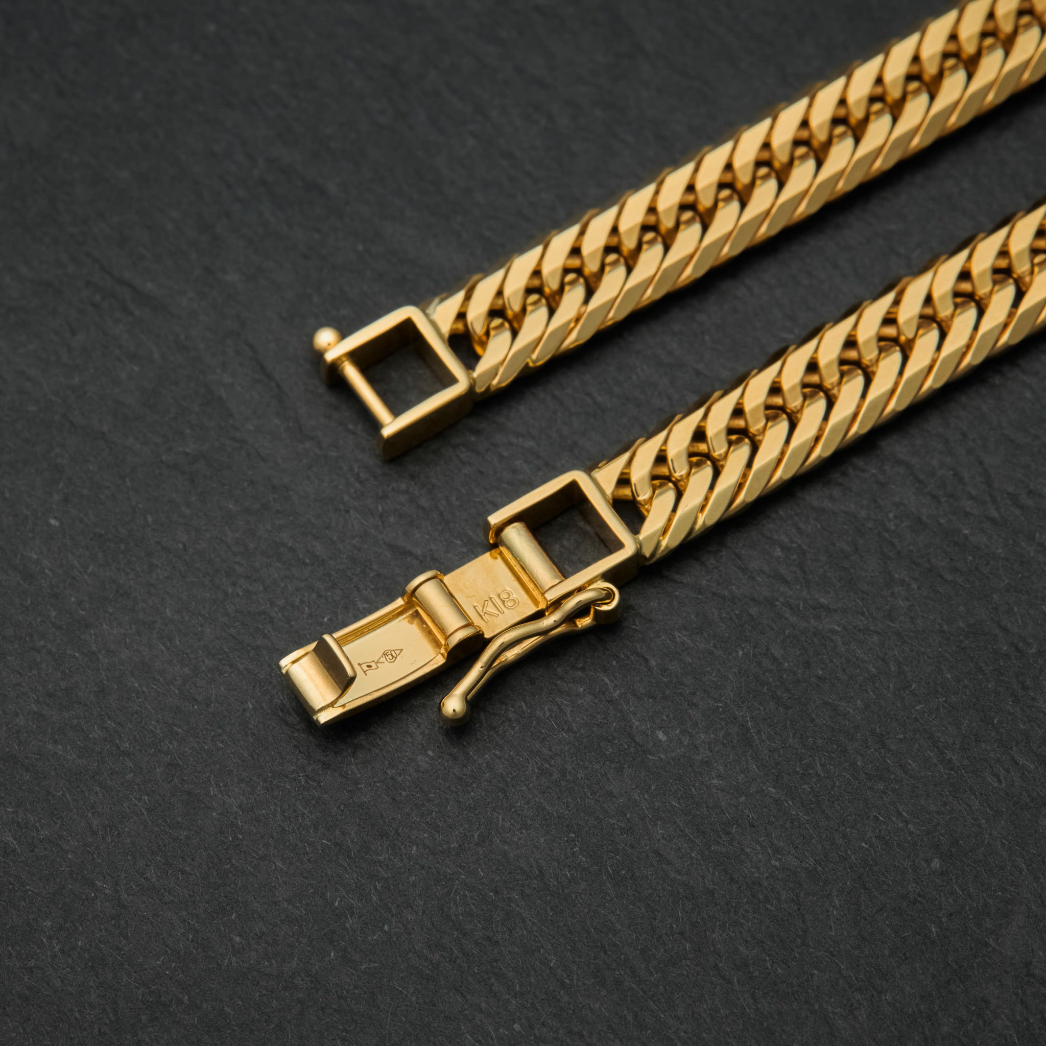 喜平ブレスレット / 18金 イエローゴールド（K18 トリプル12面カット）18cm 約18g