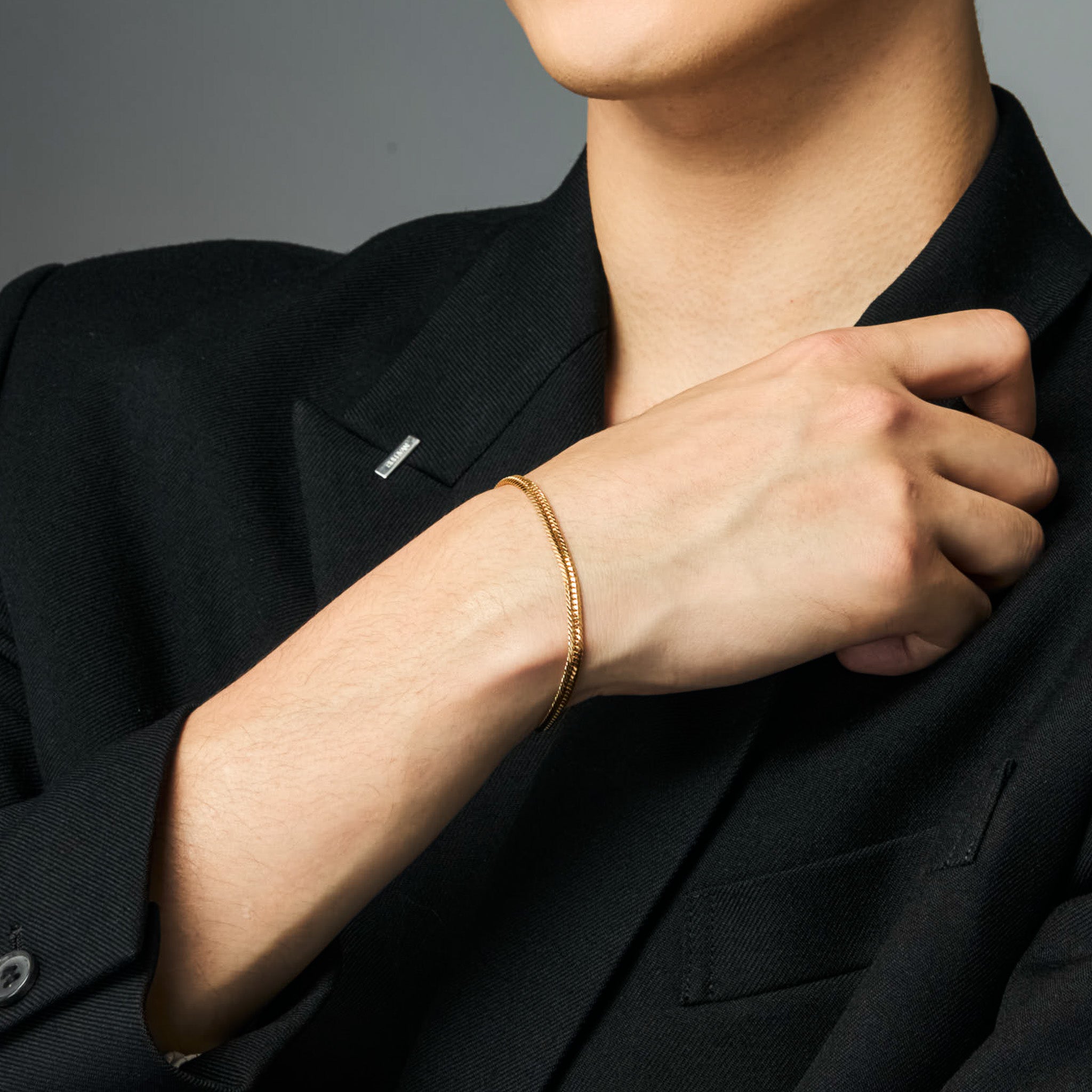 喜平ブレスレット / 18金 イエローゴールド（K18 トリプル12面カット）18cm 約10g