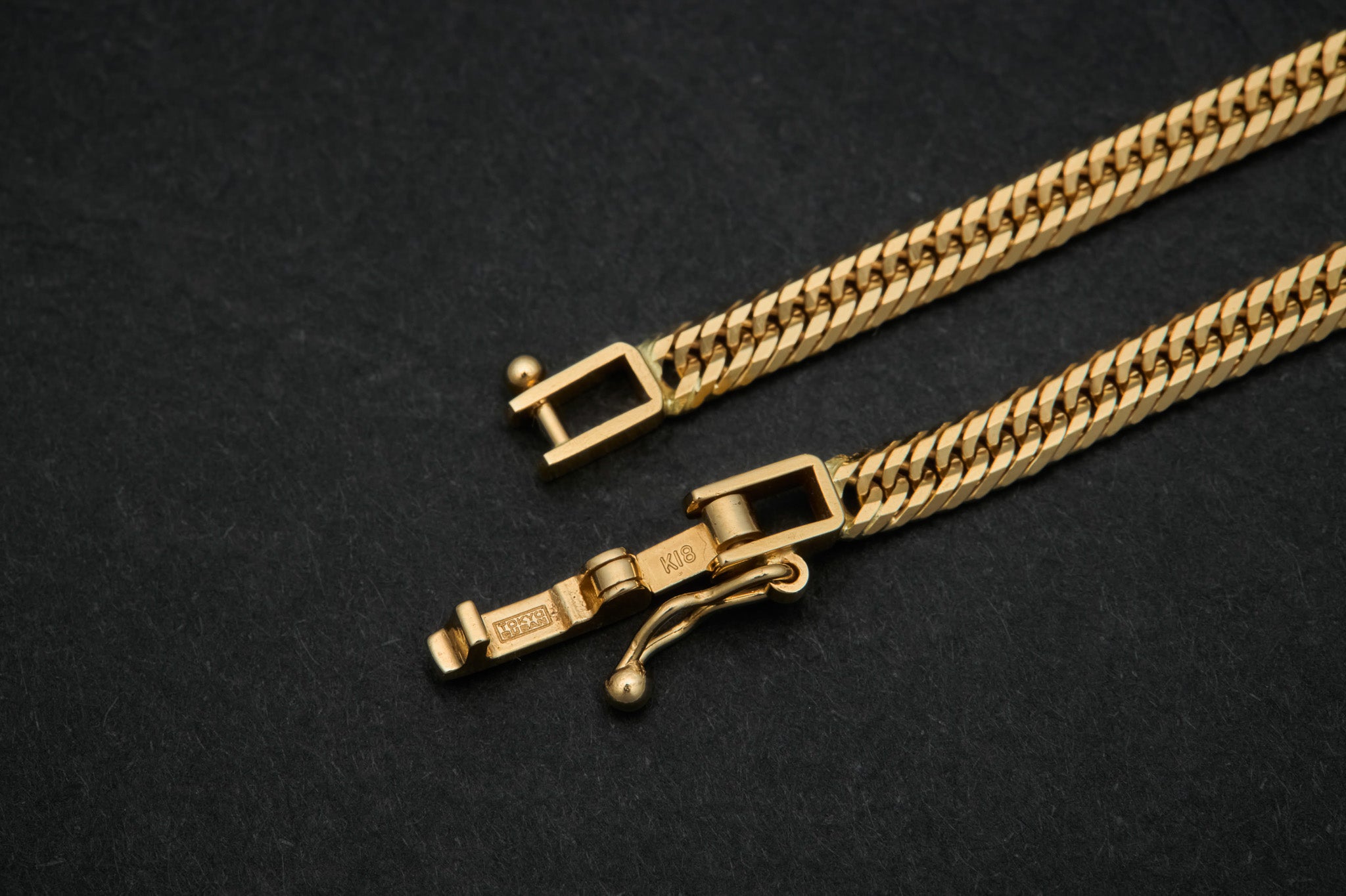 純金 喜平ネックレス / 18金 イエローゴールド（K18 トリプル12面カット