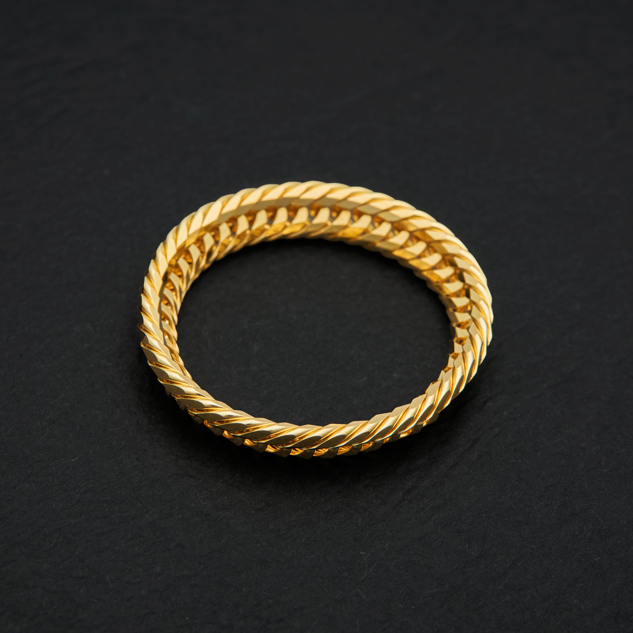 喜平リング / 18金 イエローゴールド（K18 トリプル12面カット）9号