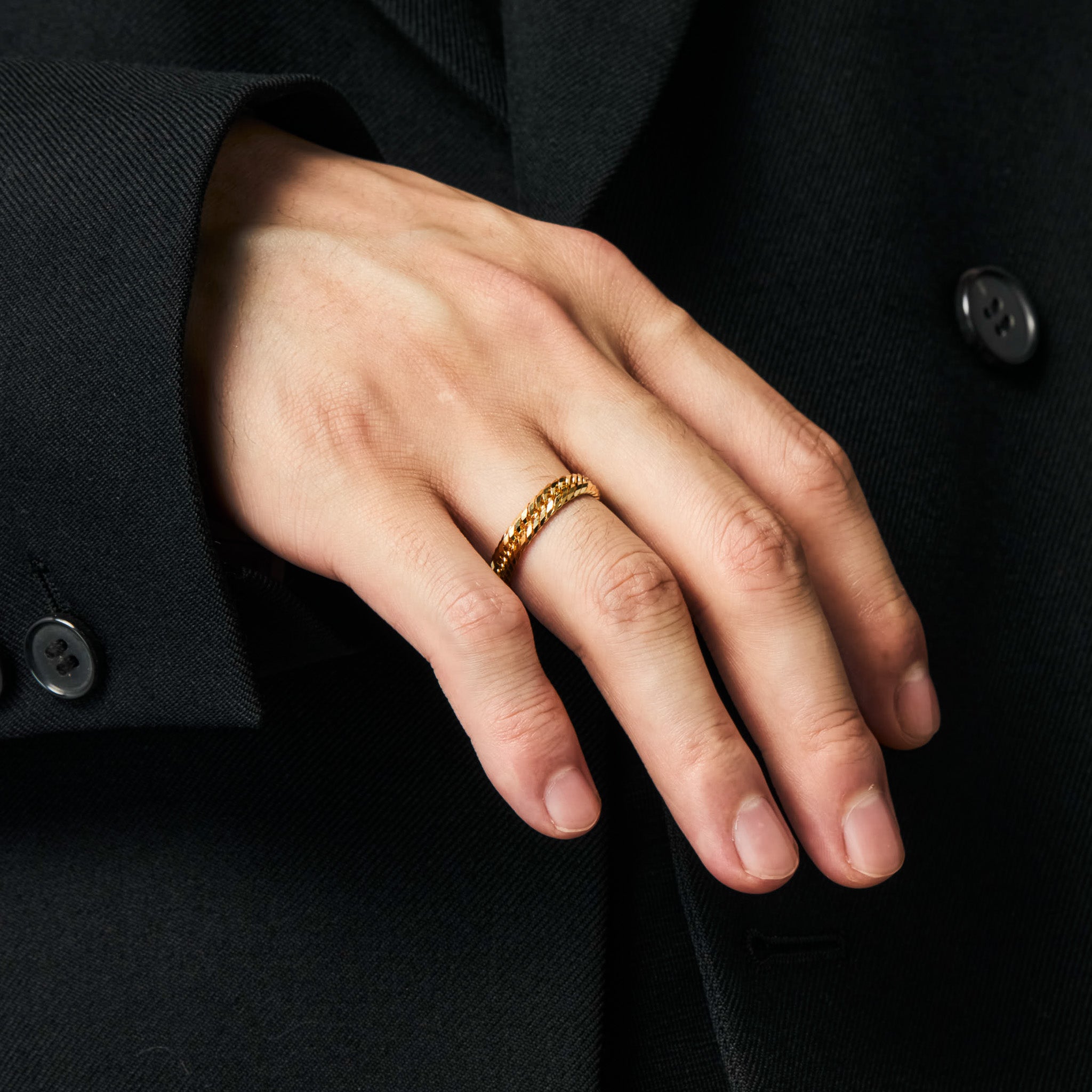 喜平リング / 18金 イエローゴールド（K18 トリプル12面カット）21号