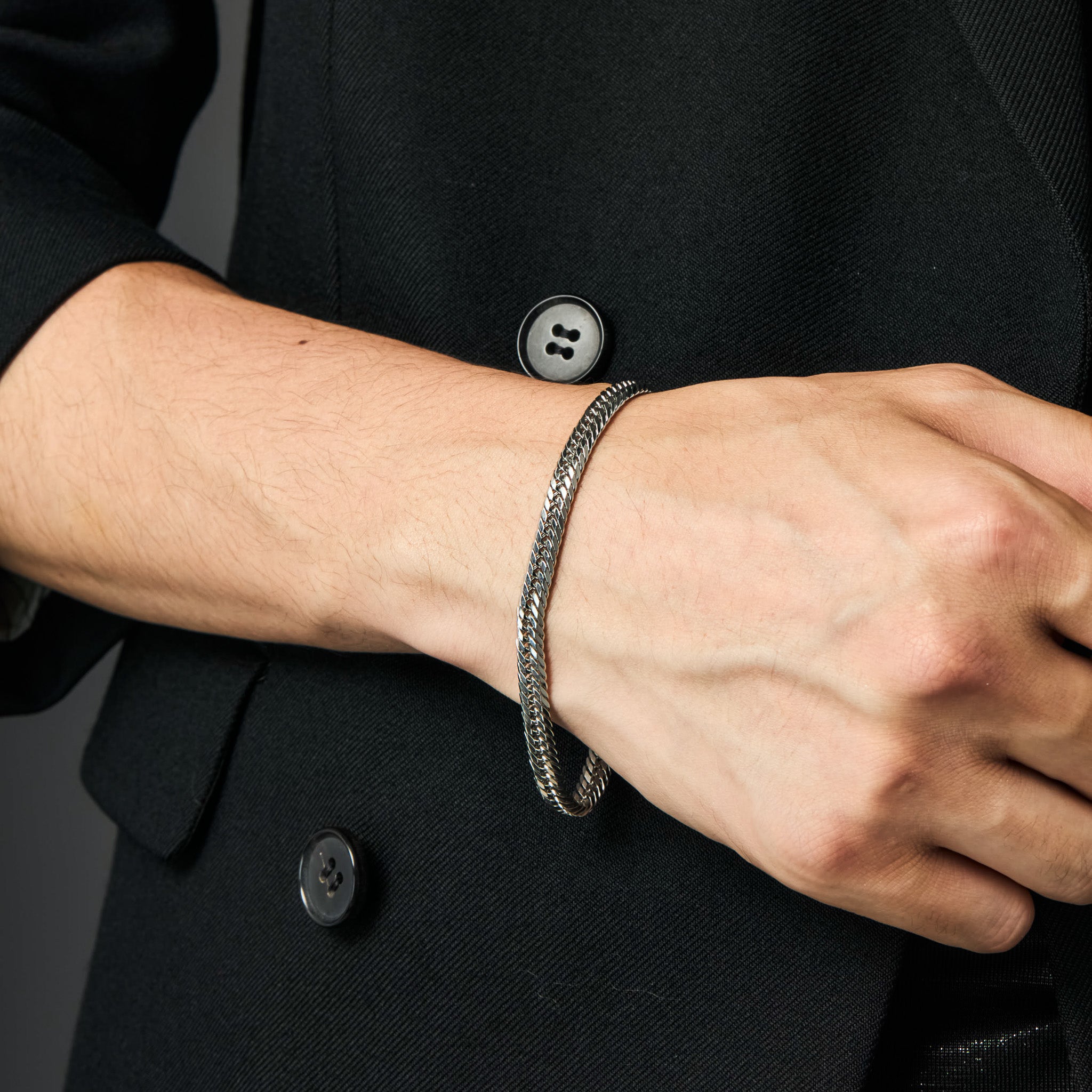 喜平ブレスレット / プラチナ（トリプル12面カット）18cm 約21g